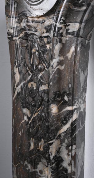 Cheminée d'époque Louis XV en marbre rouge de Rance Cheminée d'époque Louis XV en marbre rouge de Rance-6