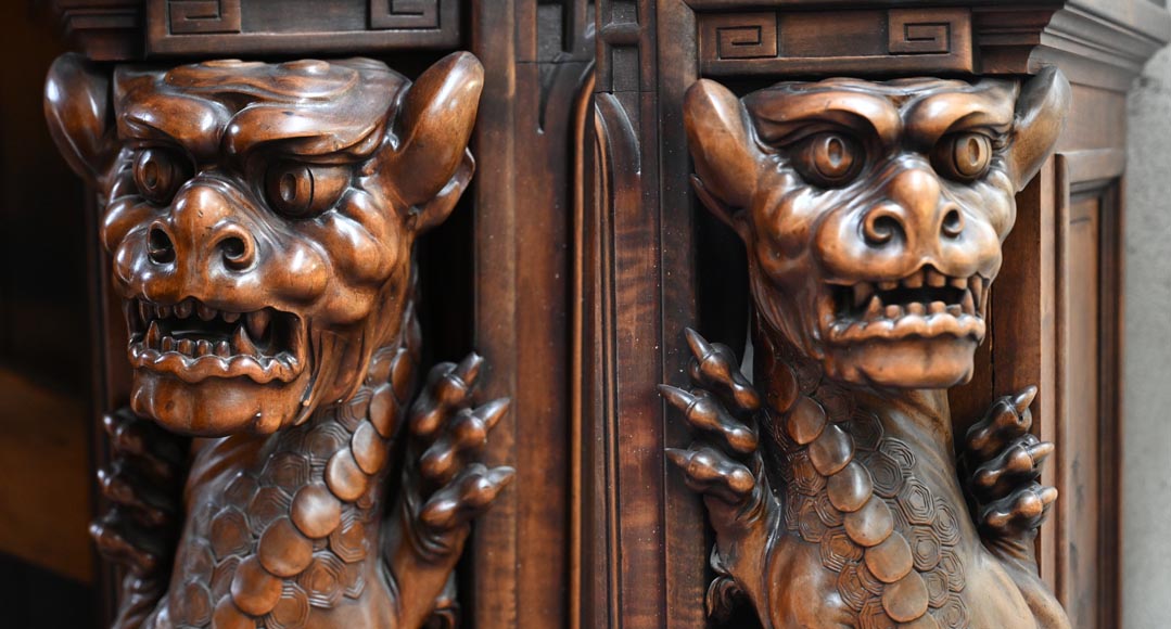 Gabriel VIARDOT – Cheminée japonisante en bois sculpté, vers 1880 Gabriel VIARDOT – Cheminée japonisante en bois sculpté, vers 1880-10