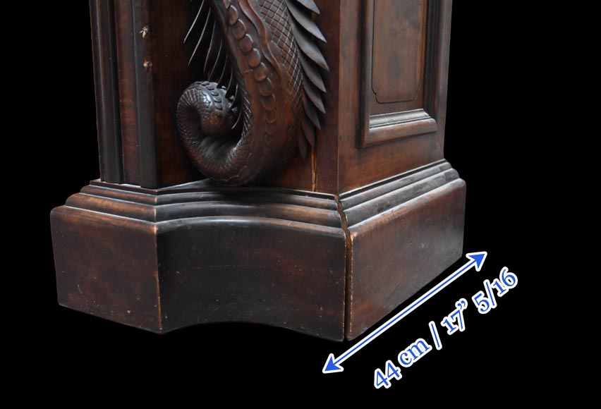 Gabriel VIARDOT – Cheminée japonisante en bois sculpté, vers 1880 Gabriel VIARDOT – Cheminée japonisante en bois sculpté, vers 1880-15