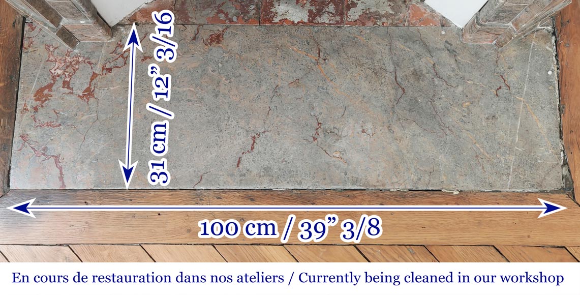 Cheminée de style Louis XV modèle Pompadour en marbre Enjugerais-8