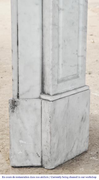 Cheminée de style Louis XV modèle Pompadour en marbre de Carrare Cheminée de style Louis XV modèle Pompadour en marbre de Carrare-6