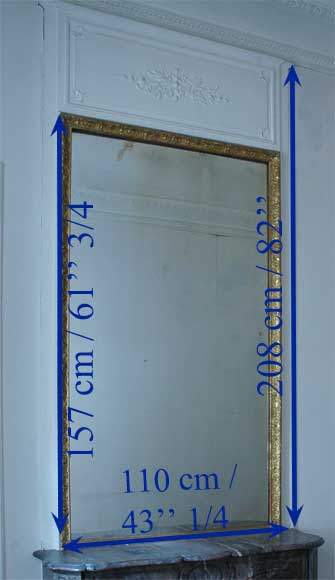 Miroir ancien de style Louis XVI-2