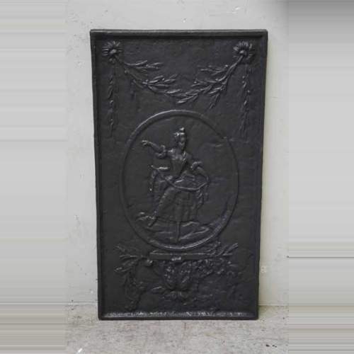 Plaque de cheminée ancienne à la danseuse